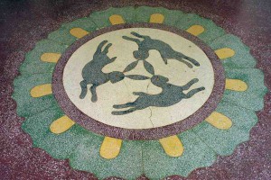 three-hares-dunhuang-museum